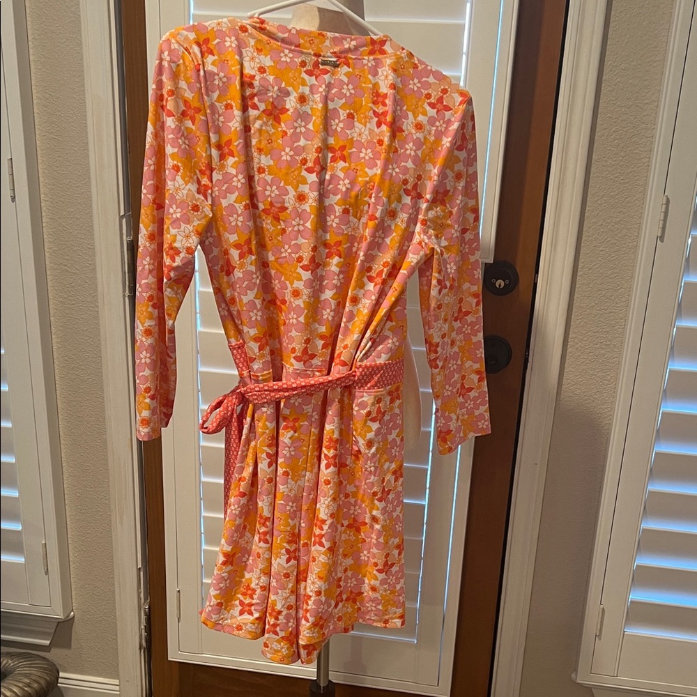 Cabana Life Floral Wrap Romper Large NWT - Picture 6 of 6